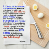 Red White Blue voor Moederdag DESIDERATA-handdoek Theedoek (Quarter Fold)