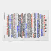 Red White Blue voor Moederdag DESIDERATA-handdoek Theedoek (Horizontaal)