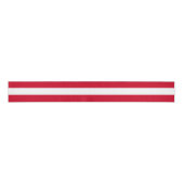 Red & White Bold Retro Stripes Christmas Grosgrain Lint (Voorkant)