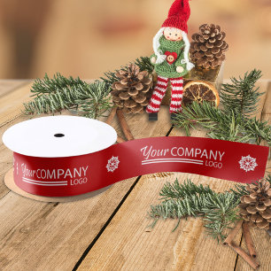 Red White Branded Company Logo Snowflake Kerst Lint