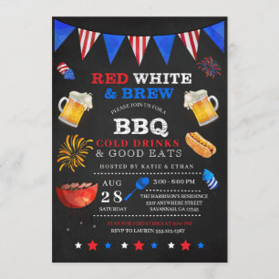 Red White & Brew, 4 juli, BBQ Uitnodiging
