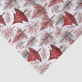 Red White Christmas Tree Pattern#4 ID1009 Tissuepapier (Detail)