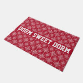Red White College Cool Fun Dorm School Home Deurmat (Schuin)
