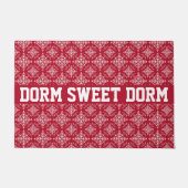 Red White College Cool Fun Dorm School Home Deurmat (Voorkant)