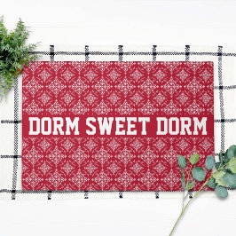 Red White College Cool Fun Dorm School Home Deurmat