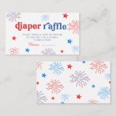 Red White & Due 4 juli Luier Raffle Informatiekaartje (Voorkant / Achterkant)
