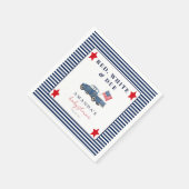 Red White & Due Patriottisch Baby shower servetten (Hoek)