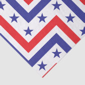 Red White en Blue American Juli 4 Partij Tissuepapier (Detail)