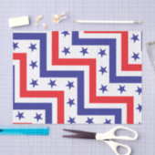 Red White en Blue American Juli 4 Partij Tissuepapier (Craft)