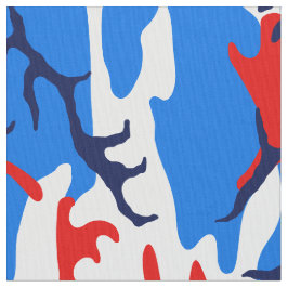 Red White en Blue Camo Stof