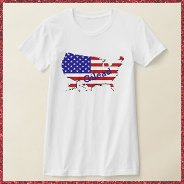 Red White en Blue Handmaiden USA T-shirt
