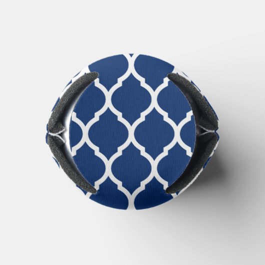 Red White en Blue Moroccan Quatrefoil Monogram Blikjeskoeler (Bodem)