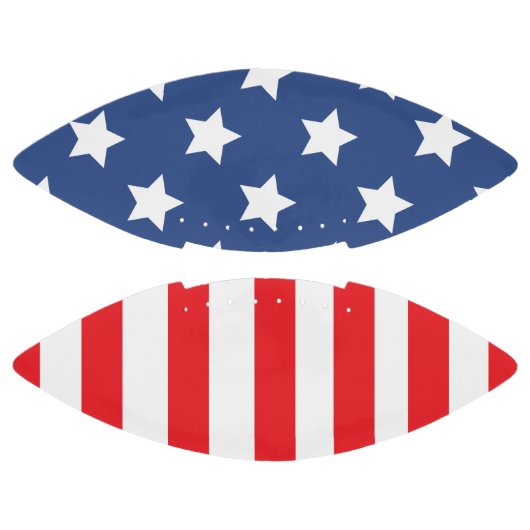 Red White en Blue Patriotic USA American Flag American Football (Panelen)