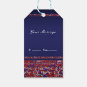 Red White en Blue Sparkle Sequins op 4 juli Cadeaulabel (Voorkant)
