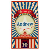Red White en Blue Star Circus Big Top Klein Cadeauzakje (Achterkant)