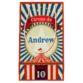 Red White en Blue Star Circus Big Top Klein Cadeauzakje (Voorkant)
