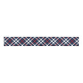 Red White en Blue Tartan Grosgrain Lint (Voorkant)