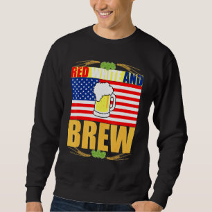 Red White en Brew Patriotic American Merica USA B Trui