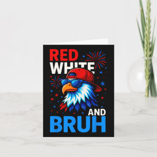 Red White en Bruh 4 juli Outfit Boys Mannen Wom Kaart