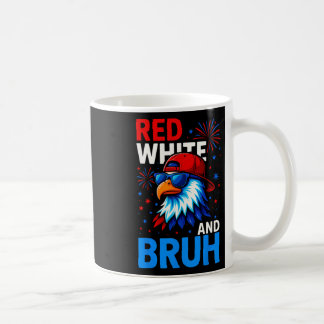 Red White en Bruh 4 juli Outfit Boys Mannen Wom Koffiemok