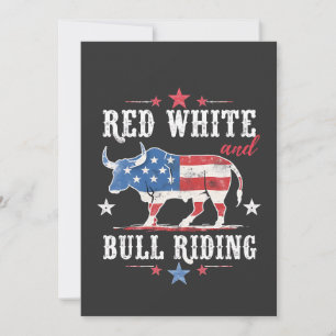 Red White en Bull rijden op Amerikaanse cowboys Kaart