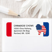 RED WHITE EN CHO - Return Address Labels Customiz (Insitu)