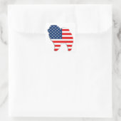 RED WHITE EN CHOW vierkante sticker (Tas)