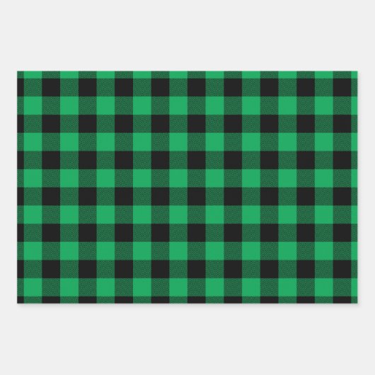 Red White en Green Chevron Buffalo Plays Inpakpapier Vel (Voorkant 3)