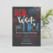 Red White en ik doen uitnodiging van de Partij van (Staand voorkant)