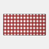 Red White Gingham Check Pset Bureaumat (Voorkant)