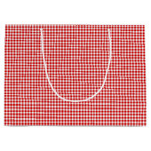 Red-White Gingham-GIFT BAG L Groot Cadeauzakje (Voorkant)
