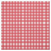 Red White Gingham Pattern Stof (Swatch)