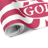 Red & White God Is Love - Christmas Scripture Star Cadeaupapier (Rol Hoek)