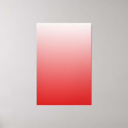 Red White Gradient Art Work Canvas Afdruk (Voorkant)
