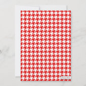 Red & White Houndstooth Baby Shower Invitations (Dos)
