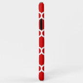 Red White Moroccan Quatrefoil Pattern #5 Case-Mate iPhone Case (Achterkant/rechts)