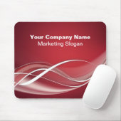 Red White Mousepad Sjabloon Muismat (Met muis)