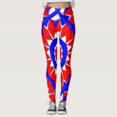 Red White N Blue Leggings (Voorkant)