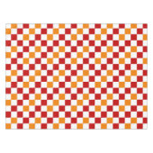 Red White Orange Checkered Pattern Design  Tafelkleed (Voorkant (Horizontaal))