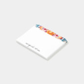 Red White Orange Florals Design Post-it® Notes (Schuin)