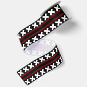 Red White Pattern Lint (Achterkant)