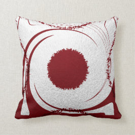 Red White Pillow abstract Kussen