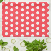 Red White Polka Dot Kitchen Towel Theedoek (Gevouwen)