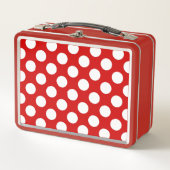 Red White Polka Dots Retro Pattern (Voorkant)