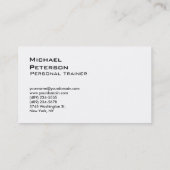 Red White Professional Fitness Carte de visite (Dos)