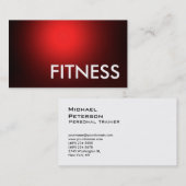 Red White Professional Fitness Visitekaartje (Voorkant / Achterkant)