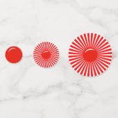 Red White Rising Sun Table Confetti (Achterkanten)