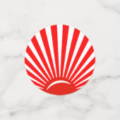 Red White Rising Sun Table Confetti (Kleine voorkant)