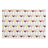 Red White Rosé Wine Glasses Winery Cocktails Kussensloop (Achterkant)