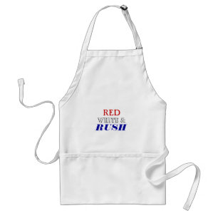 Red White Rush Standaard Schort